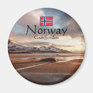 Aimant Grotfjorden Norvège Souvenir