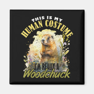 Aimant Ground Hog Im Really A Woodchuck _1