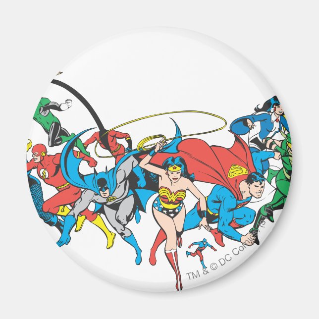 Aimant Groupe 2 de la Ligue de la justice de l'Amérique (Devant)