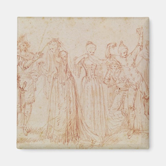 Aimant Groupe d'acteurs comiques et tragiques (Devant)