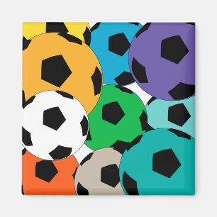 Aimant groupe de ballons de football