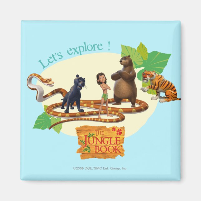 Aimant Groupe de livres de la Jungle Shot 4 (Devant)