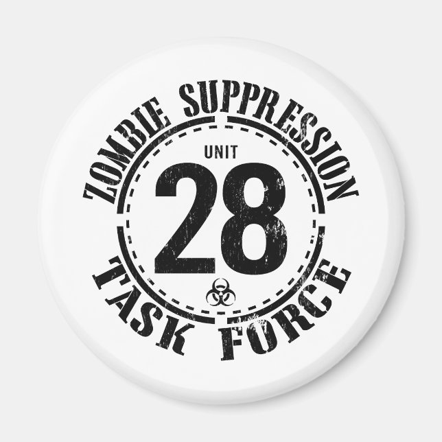 Aimant Groupe de travail zombie (Devant)