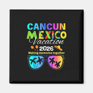 Aimant Groupe de voyage à Cancun au Mexique sur la plage