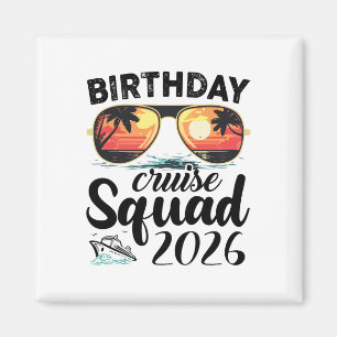 Aimant Groupe de voyage en croisière Squad 2026 pour les