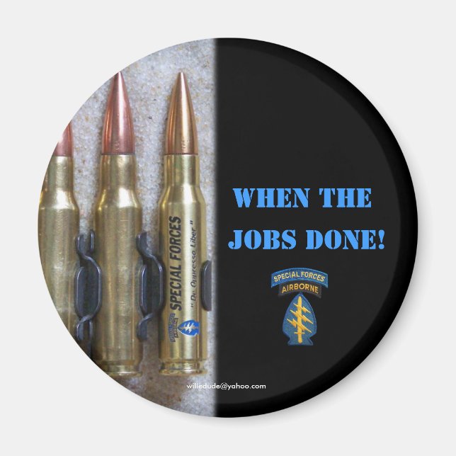 Aimant groupe des forces spéciales green berets sfg sf (Devant)