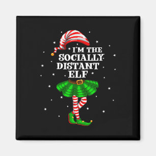Aimant Groupe familial Je suis L'Elf Christma socialement