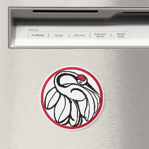 Aimant Grue japonaise Tancho