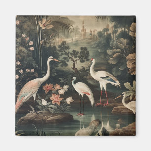 Aimant grues vintages et palais sous les tropiques