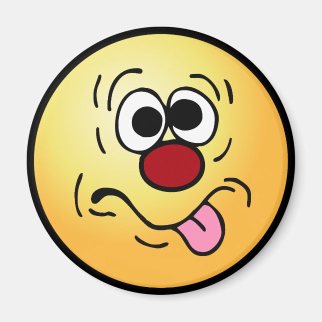 Aimant Grumpey à visage bizarre (Devant)