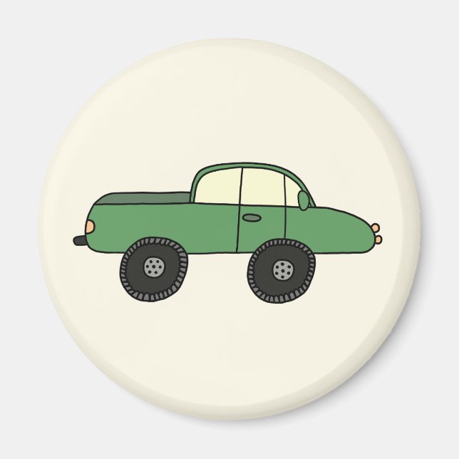 Aimant Grüner Geländewagen (Devant)