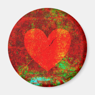 Aimant Grunge coeur brisé