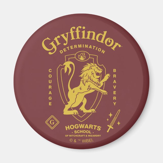Aimant GRYFFINDOR™ Détermination Courage Bravoure Armoiri (Devant)