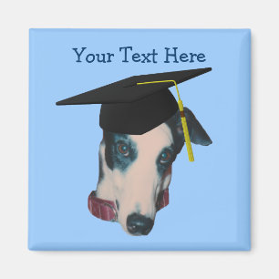 Aimant Gryhound dans le cadre de la graduation Cap Funny