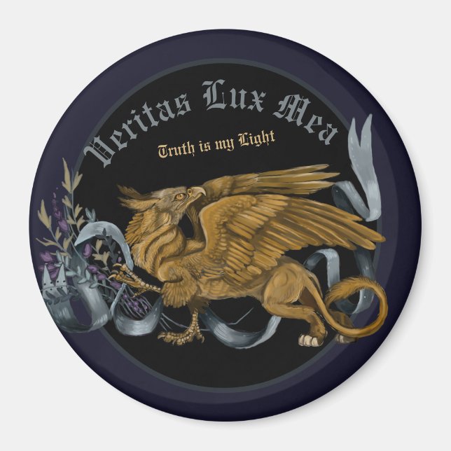 Aimant Gryphon doré royal (Devant)