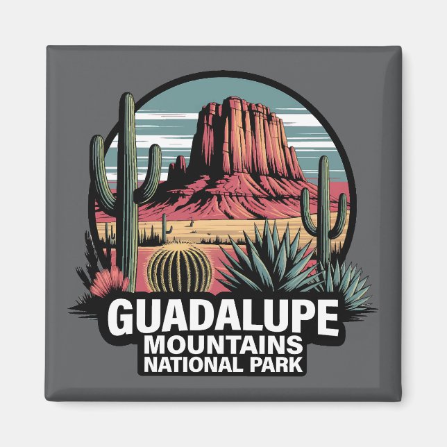 Aimant Guadalupe Mountains National Park Texas (Devant)