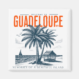 Aimant Guadeloupe 971: Souvenirs Tropicales 