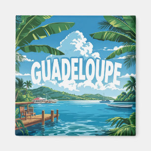 Aimant Guadeloupe: Évasion Tropicale, Plage Paradisiaque