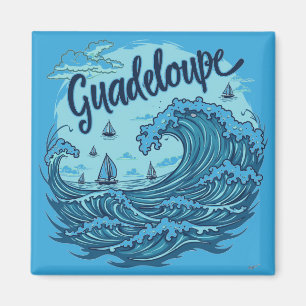 Aimant Guadeloupe Grande Vague Magnet