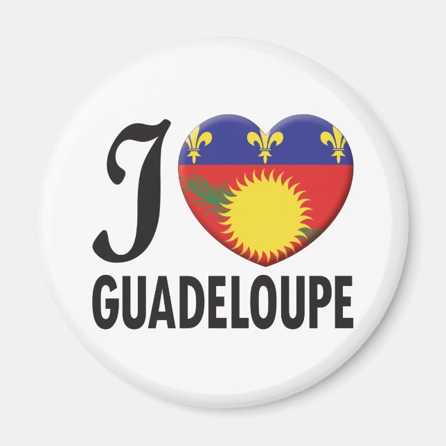 Aimant Guadeloupe Love (Devant)