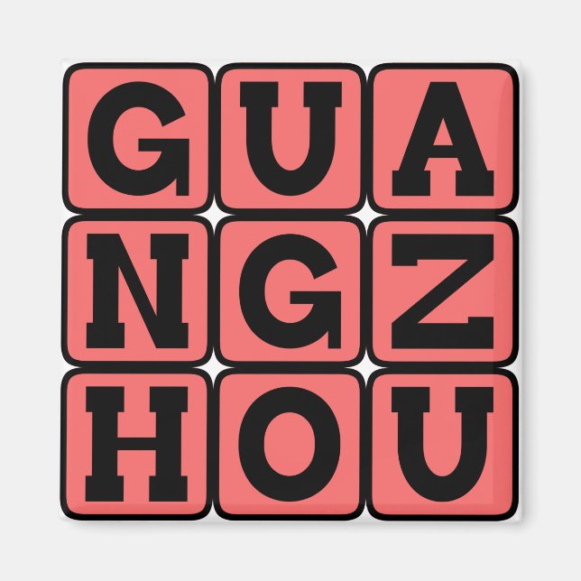 Aimant Guangzhou, Canton, Ville en Chine (Devant)