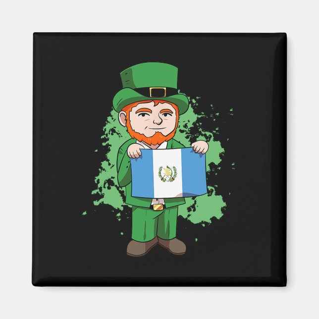 Aimant Guatemala Fier Guate Drapeau St. La Saint-Patrick  (Devant)