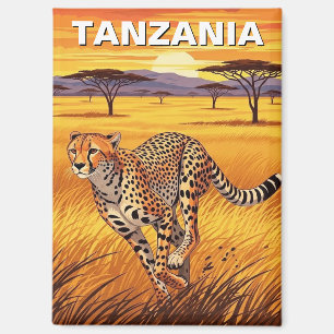 Aimant Guépard dans le parc national du Serengeti Tanzani