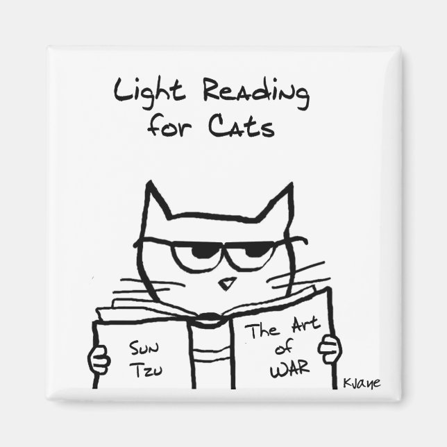 Aimant Guerre des lots de chats en colère - Amant de chat (Devant)