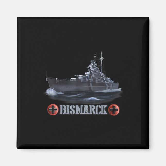 Aimant Guerre mondiale 2 Bataillon allemand Bismarck (Devant)