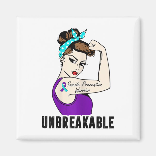 Aimant Guerrier de prévention du suicide Incassable Parfa (Devant)