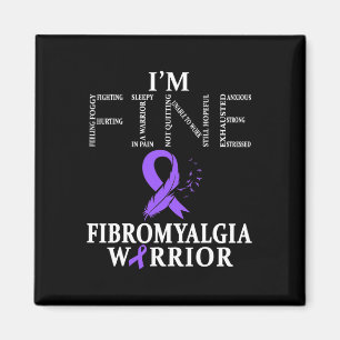 Aimant Guerrier de sensibilisation à la fibromyalgie Sout