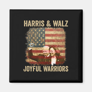 Aimant Guerrier Pour Kamala Harris Tim Walz 2024 1