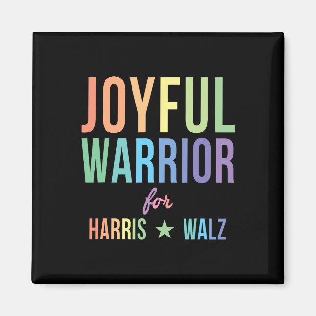 Aimant Guerrier Pour Kamala Harris Tim Walz 2024 2 (Devant)