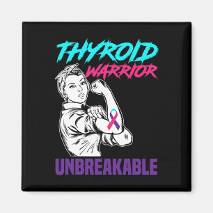 Aimant Guerrier soutien indestructible Thyroid Cancer