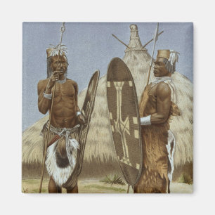 Aimant Guerriers de Nyam-nyam de l'histoire de l'humanit