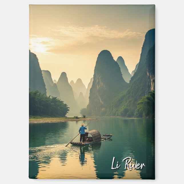Aimant Guilin Chine Li River Travel (Recto)