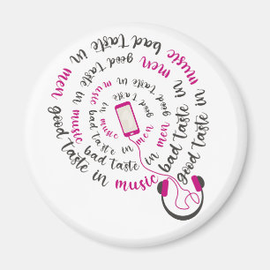 Aimant Guillemet de fille Bon goût en musique mauvais goû