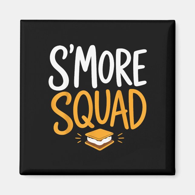 Aimant Guimauve feu de camp camping s'mores  (Devant)
