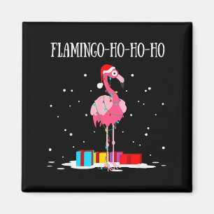 Aimant Guirlande de lumières de sapin de Noël Flamingo Ho
