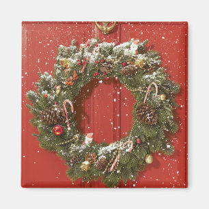 Aimant Guirlande de Noël accrochant sur une porte