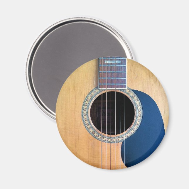 Aimant Guitare acoustique 6 cordes Dreadnought Design d'a (Recto/Verso)