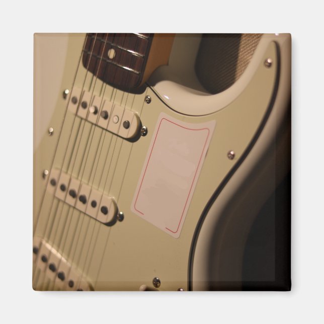 Aimant Guitare acoustique mignonne (Devant)