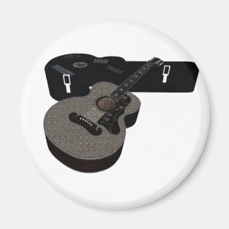 Aimant Guitare et Coque acoustique semi-tonique 3D