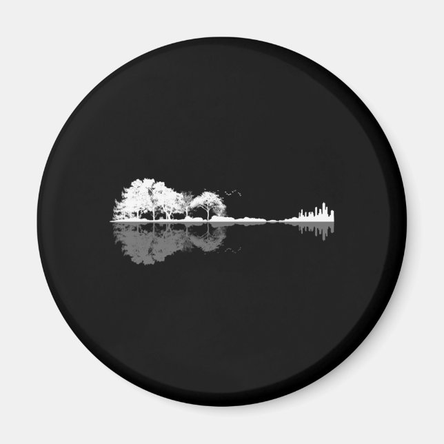 Aimant Guitare naturelle (Devant)