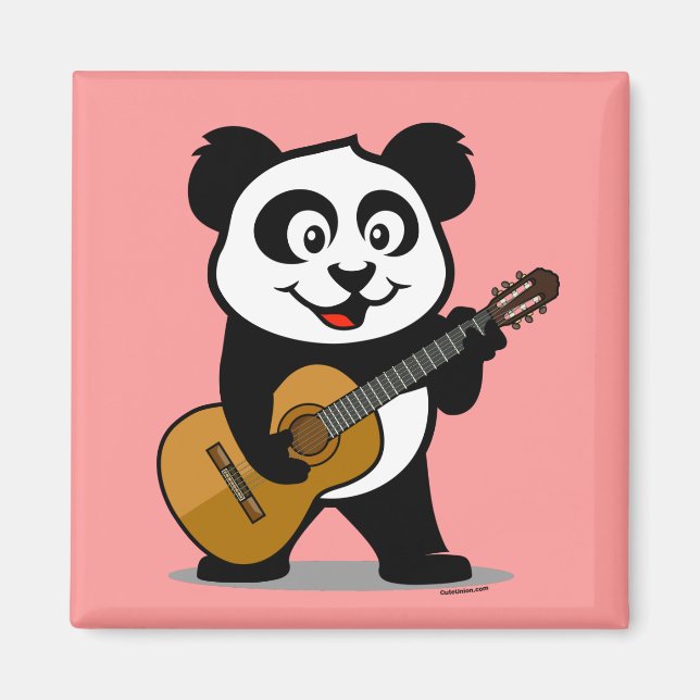 Aimant Guitare Panda (Devant)
