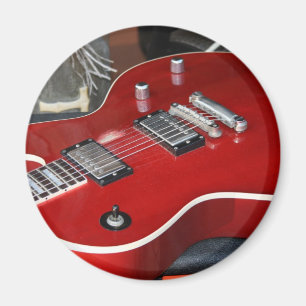 Aimant Guitare rouge sur l'ampère