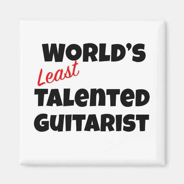 Aimant Guitariste le moins talentueux du monde (Devant)