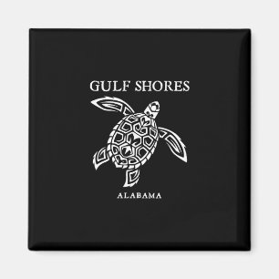 Aimant Gulf Shores Alama Rétro Tortue de Mer Garçons Fill