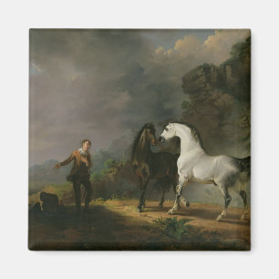 Aimant Gulliver s'adressant au Houyhnhnms, 1769 (huile