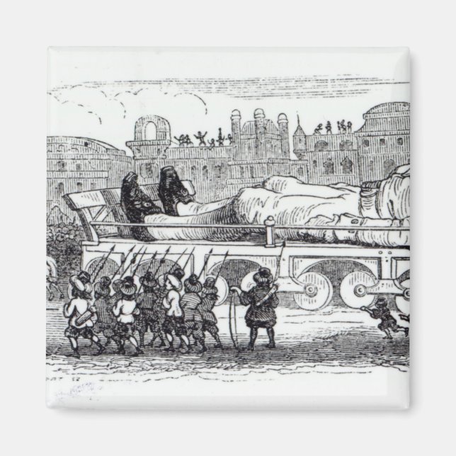 Aimant Gulliver transporté à Lilliputian (Devant)